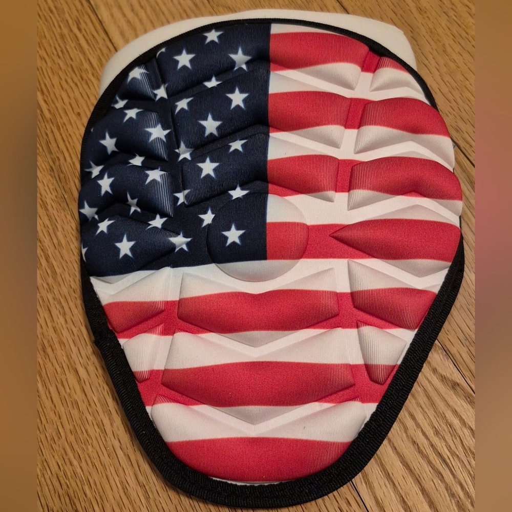 NEW Exxact Sports Adult L/XL Batters Elbow Guard -American Flag-Padded Elbow